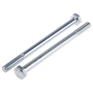RS PRO Bright Zinc Plated Steel Hex Bolt M10 x 150 mm Grade 8.8 DIN 931 917-3182