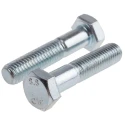 RS PRO Bright Zinc Plated Steel Hex Bolt M12 x 55 mm 8.8 Grade DIN 931 917-3208