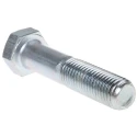 RS PRO Bright Zinc Plated Steel Hex Bolt M12 x 55 mm 8.8 Grade DIN 931 917-3208
