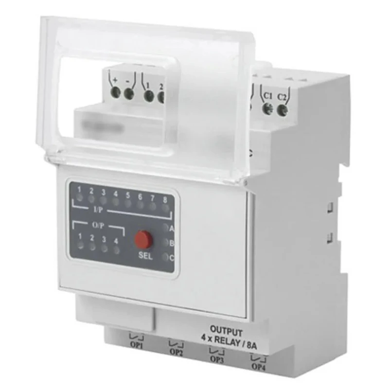 RS PRO I/O Extension Module 8-Input Digital Input 4 Outputs Digital Output 110 240V AC 8A Battery Backup DIN Rail 917-6386