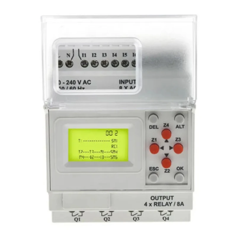 RS PRO Logic Module, 8-Input Digital Input, 4 Outputs Digital Output, 110-240 V AC, 8 A Output Current, DIN Rail 917-6361