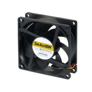Sanyo Denki San Ace Series Axial Fan 12V DC 8.52W 81.9 CFM IP68 80mm 9WPA0812P4G001