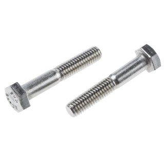 RS PRO Stainless Steel Hex Bolt M6 x 35 mm, Grade 304, Plain Finish, DIN 931 917-6222