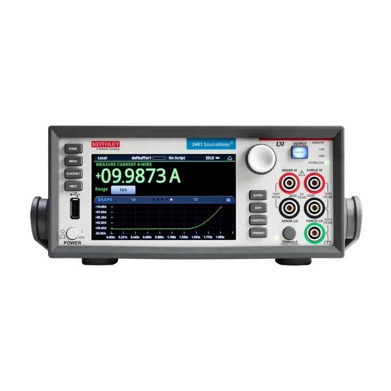 Keithley 2400 Series Source Meter, 200 mV to 100 V, 10 A Pulsed Output, 7 A DC Output, 1000W Output 2461