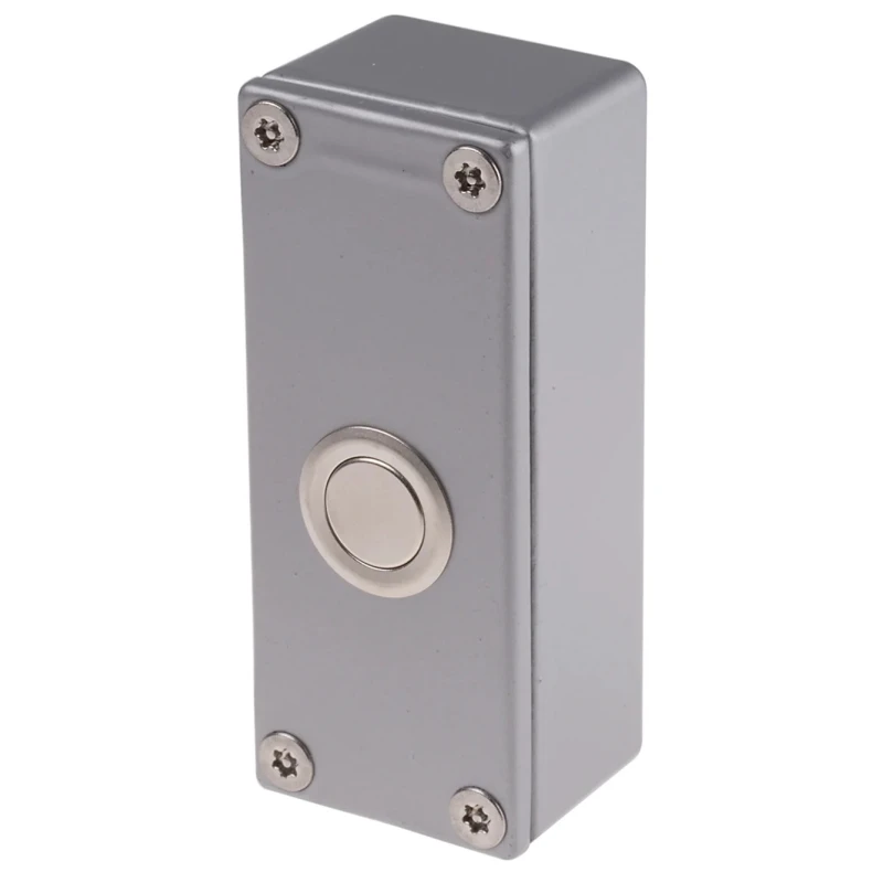 RS PRO Exit Switch Surface Mount Final Exit Switch Vandal Resistant Silver Aluminium Housing 918-4744