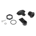 Elesa Black Polyamide Locking Latch 20 mm Panel-to-Tongue 22.5 mm, Key Unlock 421395