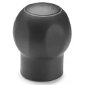 Elesa Black Two-Volume Handle Lever, M10 Thread Size, 17.5 mm Thread Length, 43 mm Knob Diameter 245105-C1
