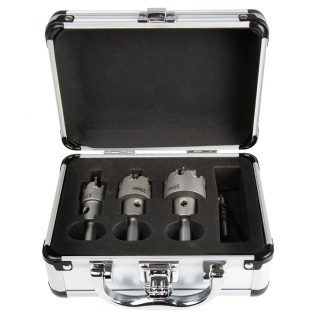 RS PRO Tungsten Carbide Tip Hole Saw Kit with 35 mm Diameter, 10 mm Shank Size, 3 Pieces 918-6421