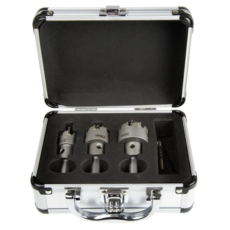 RS PRO Tungsten Carbide Tip Hole Saw Kit with 35 mm Diameter, 10 mm Shank Size, 3 Pieces 918-6421