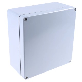 RS PRO GRJ Series Grey Lid Polyethylene Terephthalate IP66 Enclosure 120 mm x 250 mm x 255 mm IP66