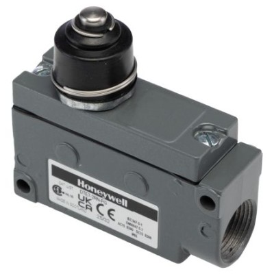 Honeywell Technologies E7 Series Pin Plunger Limit Switch, SPDT Contact, IP65 Die Cast Zinc Housing, 240V AC, 10A DTE7-2RN-PG