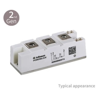 Infineon 2200 V 226 A Rectifier Diode Module Mains diode module 3-Pin Eco Block DD180N22SHPSA1
