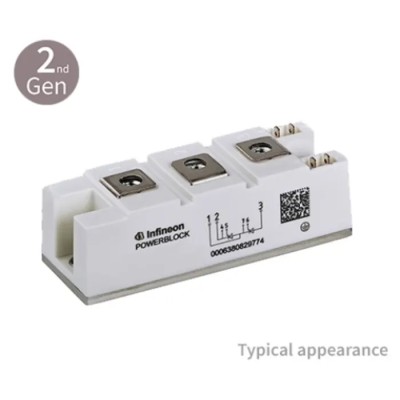 Infineon 2200 V 226 A Rectifier Diode Module Mains diode module 3-Pin Eco Block DD180N22SHPSA1