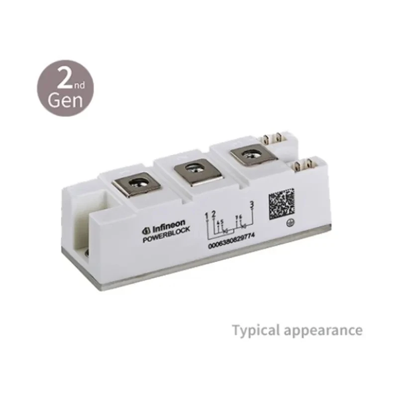 Infineon 2200 V 226 A Rectifier Diode Module Mains diode module 3-Pin Eco Block DD180N22SHPSA1