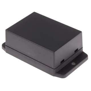 RS PRO Flanged NUB Series Black Lid ABS Enclosure IP65 29 mm Height 70 mm Length 50 mm Width IP65