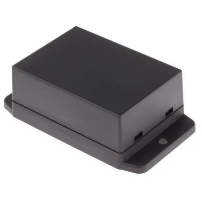 RS PRO Flanged NUB Series Black Lid ABS Enclosure IP65 29 mm Height 70 mm Length 50 mm Width IP65