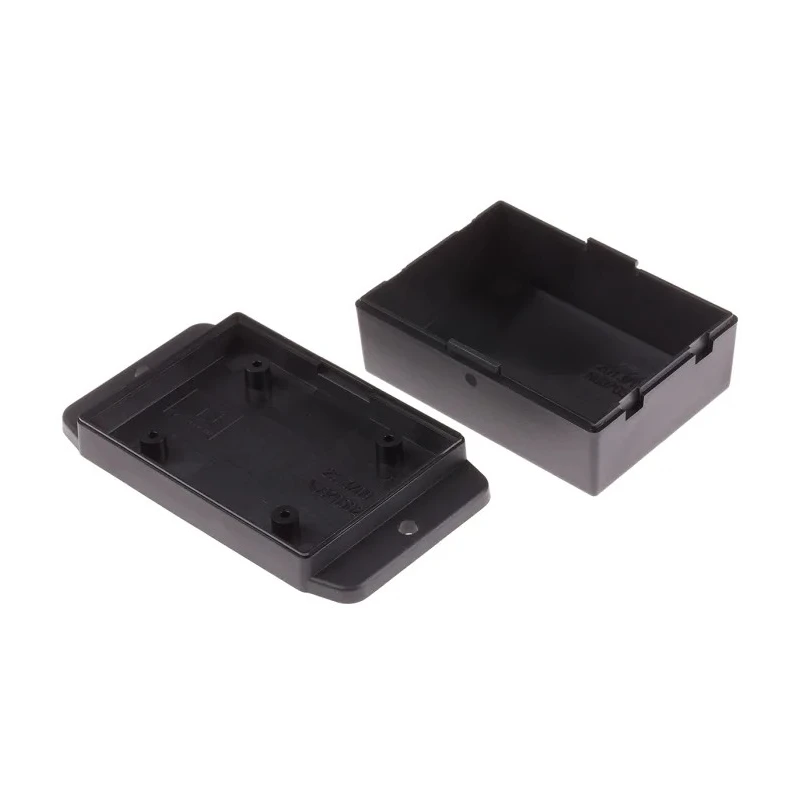 RS PRO Flanged NUB Series Black Lid ABS Enclosure IP65 29 mm Height 70 mm Length 50 mm Width IP65