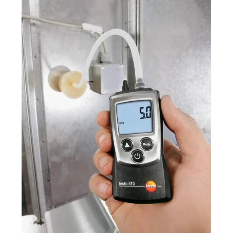 Testo Digital Differential Manometer 2 Pressure Ports 100 hPa Max Pressure 0563 0510