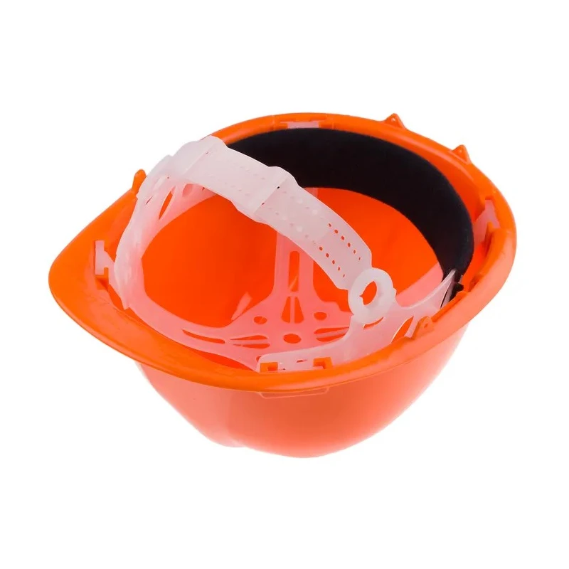 Portwest Orange Polypropylene Safety Helmet Adjustable with 4-Point Buckle Suspension 918-5655