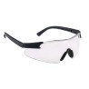 MTS Curvo Safety Glasses, Clear Polycarbonate Lens, Anti-Scratch Coating, Adjustable Arms PW17