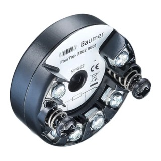 Baumer FlexTop 2202 Temperature Transmitter PT100 Input 2-Wire 4 to 20 mA Output 35V dc Diameter 44mm Depth 2202-0001.C/8093