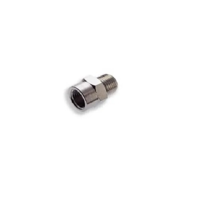 Norgren Pneumatic Reducing Fitting Male/Female gR Thread 1/2 in to 1/4 in Nickel Plated Brass 70°C 15 Series 15023 150234828