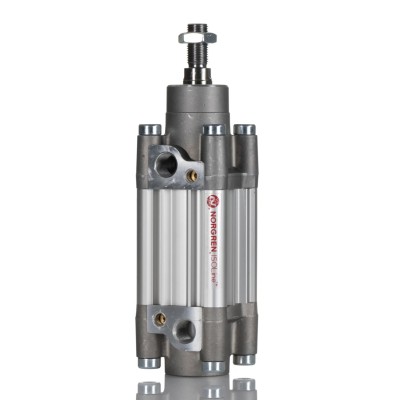 Norgren Double Acting Cylinder 40mm Bore, 25mm Stroke, Aluminium Body, Adjustable Cushioning PRA/802040/M/25