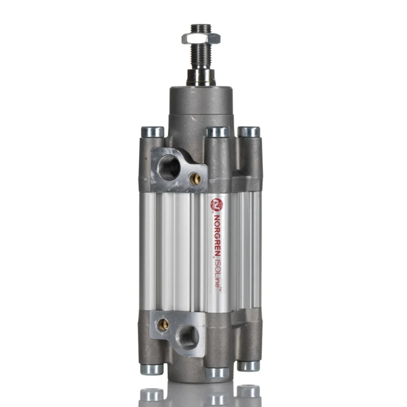 Norgren Double Acting Cylinder 40mm Bore, 25mm Stroke, Aluminium Body, Adjustable Cushioning PRA/802040/M/25