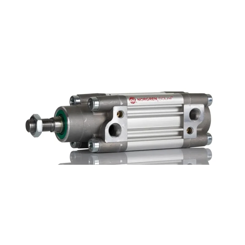 Norgren Double Acting Cylinder 40mm Bore, 25mm Stroke, Aluminium Body, Adjustable Cushioning PRA/802040/M/25