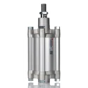 Norgren Double Acting Cylinder 80 mm Bore, Both Ends Tapped Mount, PRA Series, Aluminium Body, 12 bar PRA/802080/M/80