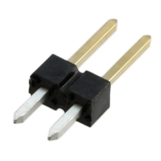 Amphenol Communications Solutions Bergstik Series Vertical Through Hole Pin Header 2 Contact 2.54 mm Pitch 1 77311-818-02LF