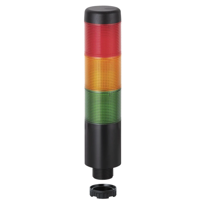 Werma Kompakt 37 Series Green, Yellow, Red Signal Tower Buzzer, 3 Lights, 12V Base 698.110.74