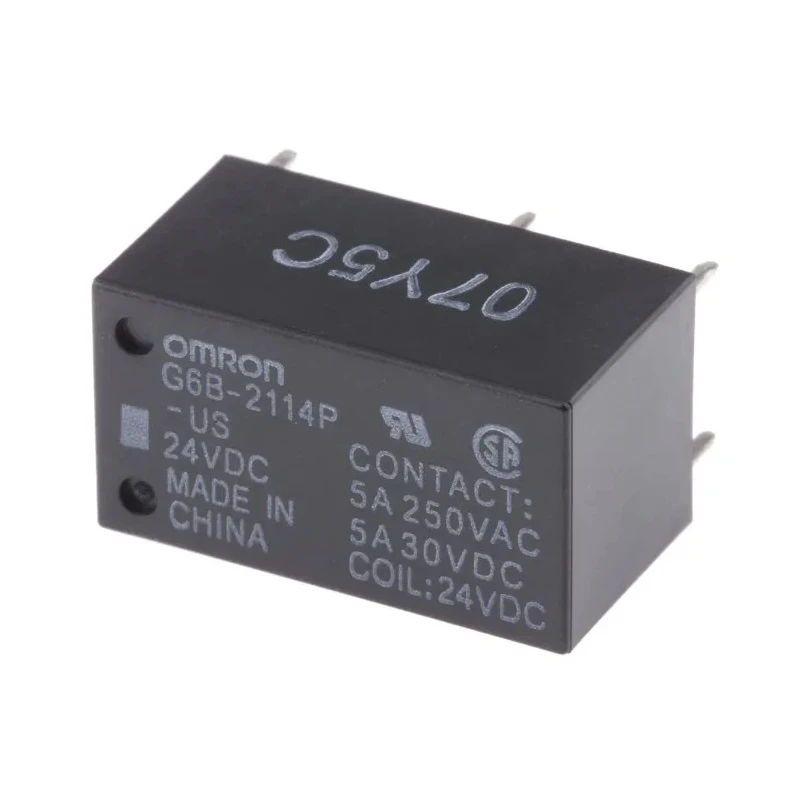 Omron PCB Power Relay 24V dc Coil 5A Switching Current G6B-2114P-US DC24