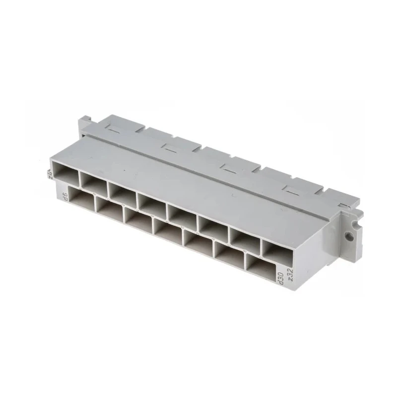 HARTING DIN 41612 15 Way 10.16 mm Pitch, Type H15, Faston Termination, Class C1, 2 Row Female Straight Connector 09062152871