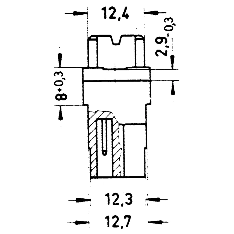 HARTING DIN 41612 15 Way 10.16 mm Pitch, Type H15, Faston Termination, Class C1, 2 Row Female Straight Connector 09062152871