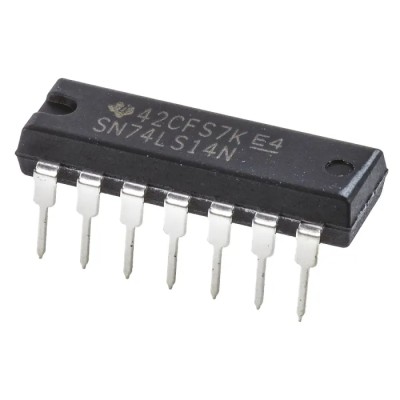 Texas Instruments Schmitt Trigger Input Inverter 6 Elements, 14-Pin PDIP Package SN74LS14N