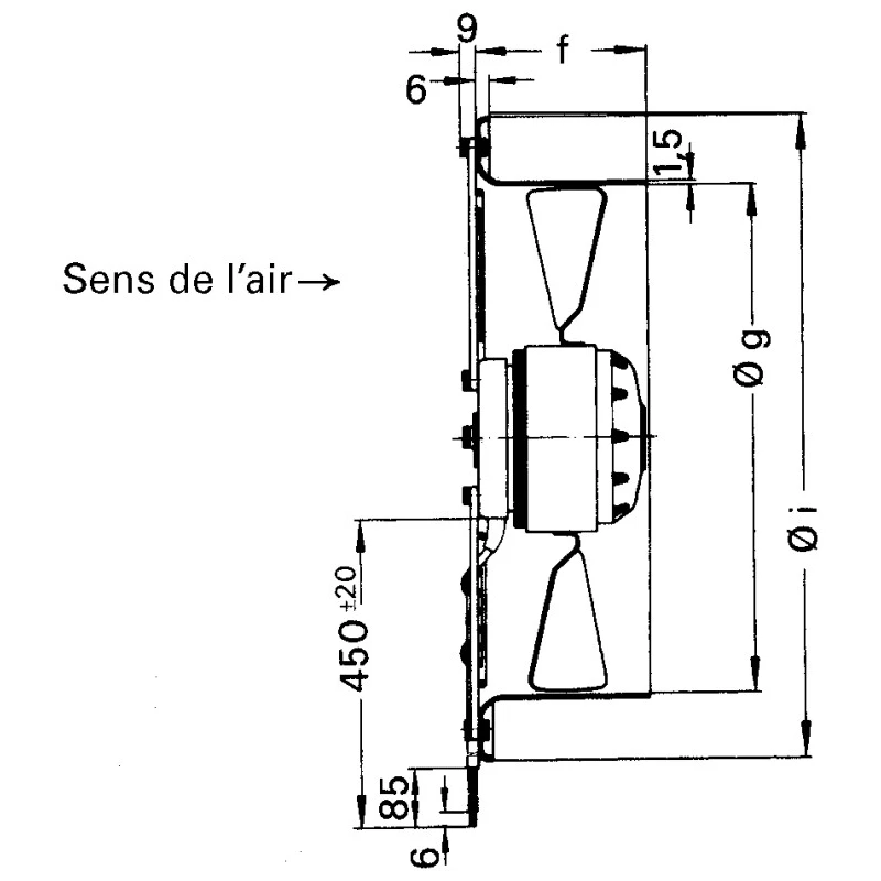 ebm-papst W4S200 Series Axial Fan, 230V AC, 40 W, 375 m³/h Airflow, 1380 RPM, IP44, Ball Bearing, 280 mm Frame 