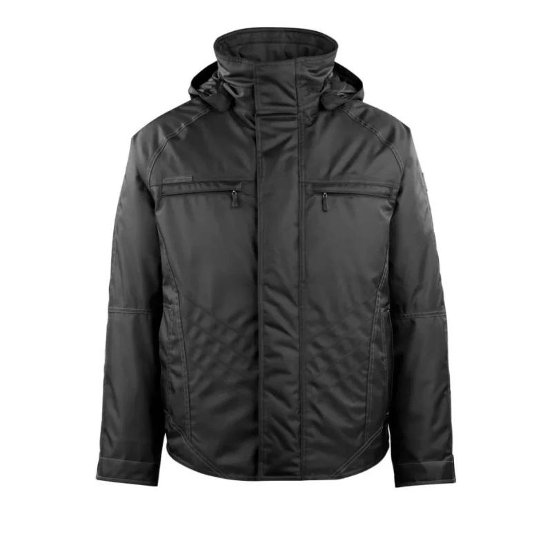 Mascot Workwear Water Resistant Winter Jacket Black Size 2XL Zipper Closure 12135-211-09 2XL