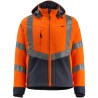 Mascot Workwear Men's Hi Vis Softshell Jacket BLACKPOOL Navy, Orange Size M 15502-246-14010 M