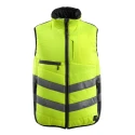 Mascot Workwear White, Black, Green, Yellow Zipper Hi Vis Vest Size L 15565-249-1709 L