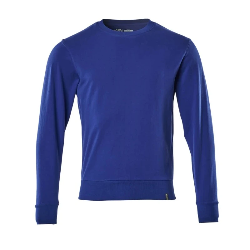 Mascot Workwear Blue Organic Cotton Men's Pull Over Work Sweatshirt 2XL 180 to 185 mm 20484-798-11 2XL