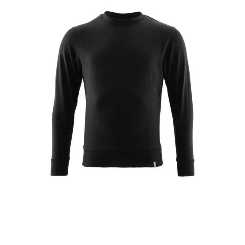 Mascot Workwear Black Organic Cotton Men's Pull Over Work Sweatshirt 20484-798-90 XS