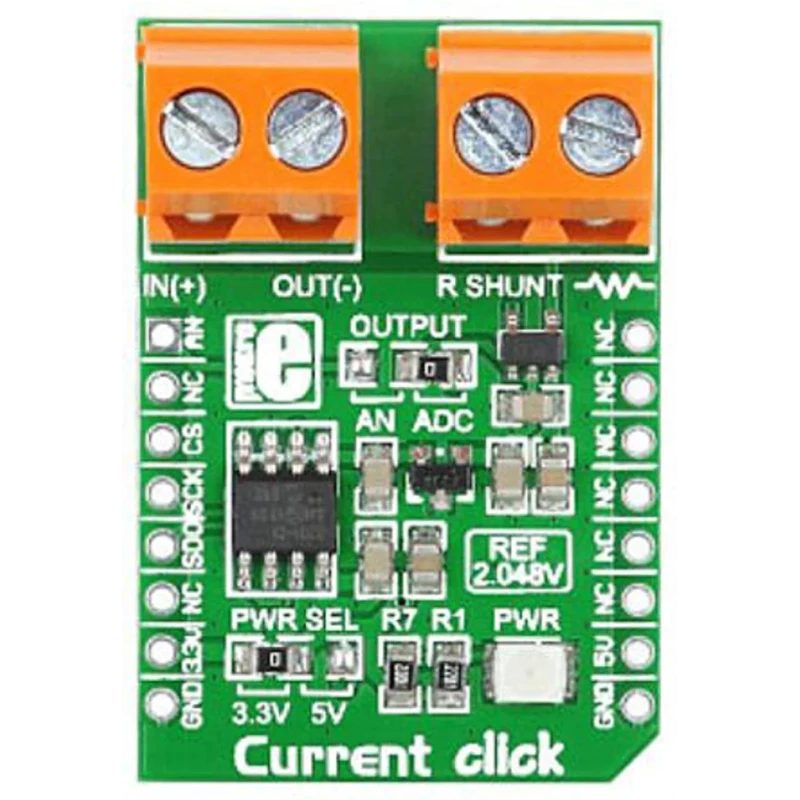 MikroElektronika Sensor Development Tool Current Click Add On Board MikroBus MIKROE-1396