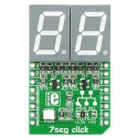 MikroElektronika 7-Seg Click LED Add On Board for 74HC595 IC MIKROE-1201