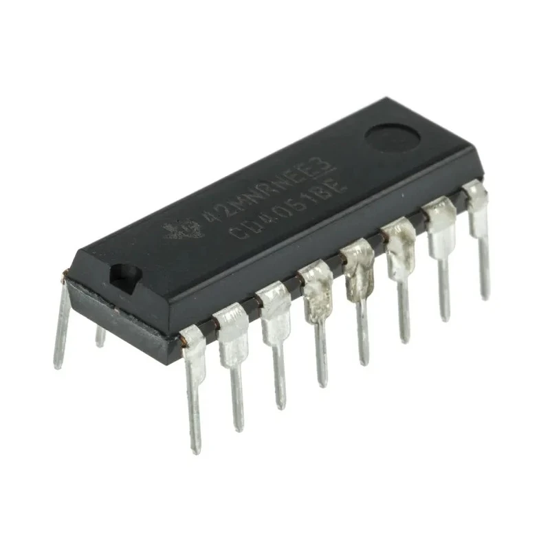 Texas Instruments 1 CMOS Single 8:1 Multiplexer Demultiplexer 16-Pin PDIP CD4051BE