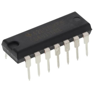 Texas Instruments 4 2-Input NAND Logic Gate, 14-Pin PDIP CD4011UBE