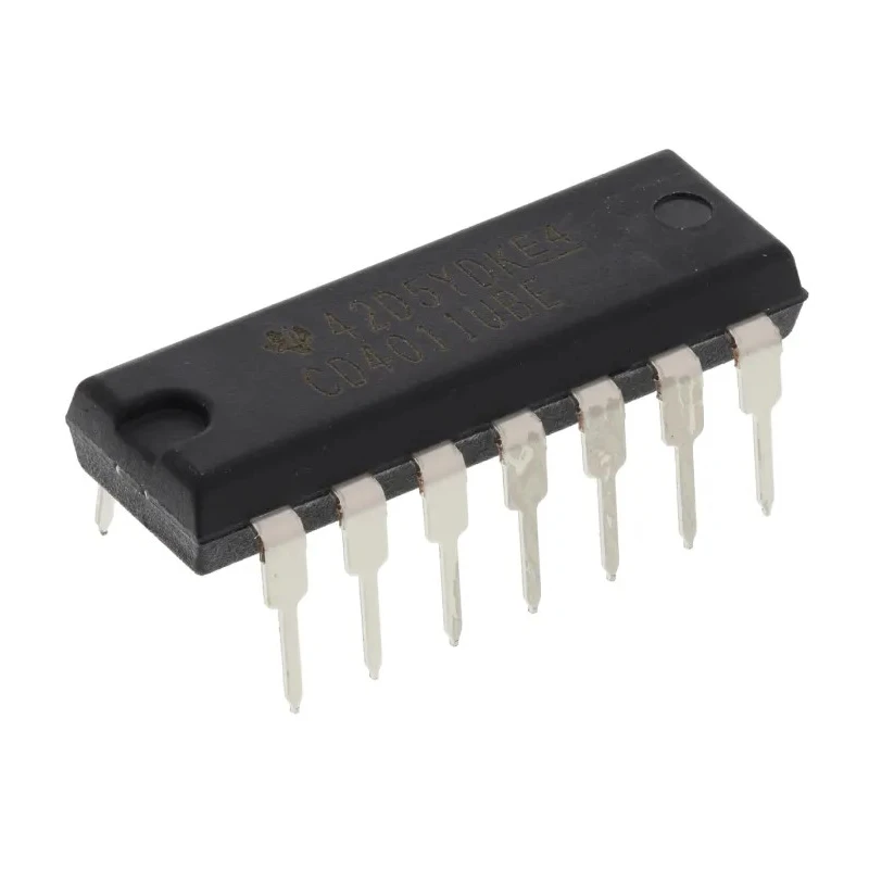 Texas Instruments 4 2-Input NAND Logic Gate, 14-Pin PDIP CD4011UBE