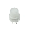 C & K D6 Series Illuminated Momentary Push Button Switch Through Hole Mount 11.4 mm Cutout SPST White LED IP40 D6RLWHF2LFS