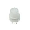 C & K D6 Series Illuminated Momentary Push Button Switch Through Hole Mount 11.4 mm Cutout SPST White LED IP40 D6RLWHF2LFS
