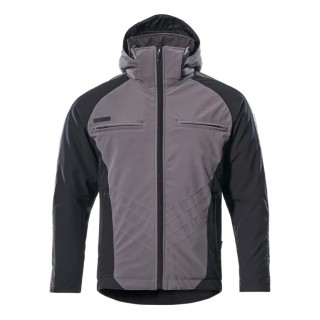 Mascot Workwear Water Resistant Winter Jacket Anthracite Size S Unisex Elastane Polyester Zipper 16002-149-88809 S